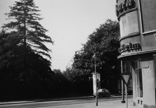 Die Benderstraße vor dem Hausbau.