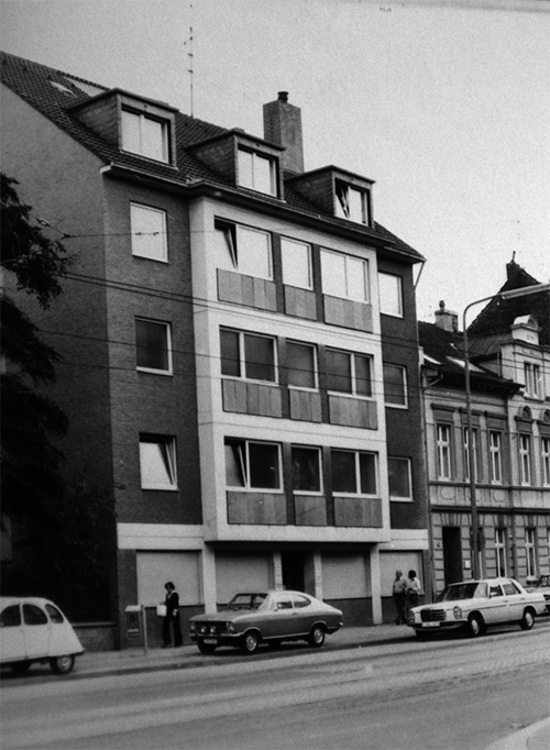 Die Benderstraße 10 nach dem Hausbau.